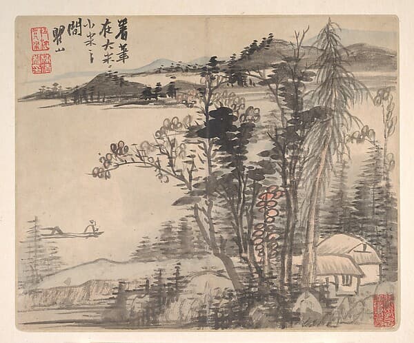 Landscapes after Ancient Masters, by Mei Qing