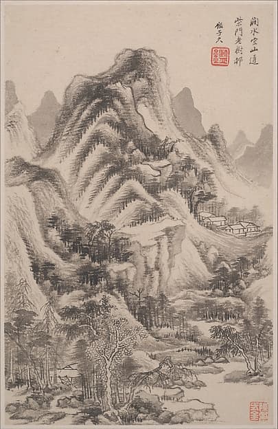 Landscapes in the styles of old masters, by Wang Jian