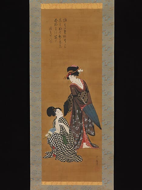 Two Beauties, by Kitagawa Utamaro