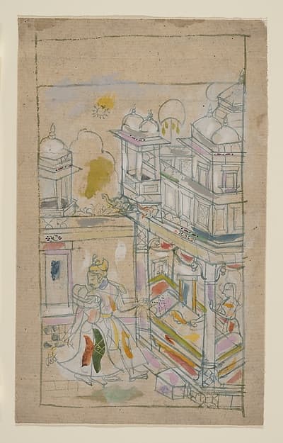 Lovers Returning to a Palace