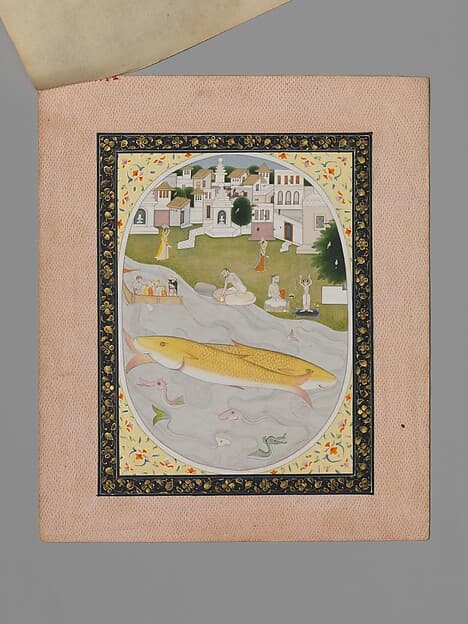 Pisces (Mina), from a Mandi Astrology Series, by Sajnu