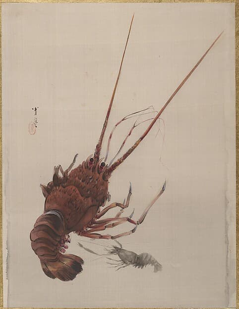 Crayfish, by Watanabe Seitei