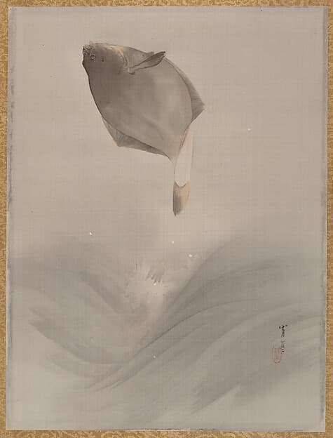 Jumping Fish, by Watanabe Seitei