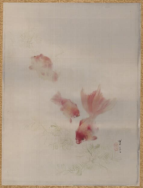 Goldfish, by Watanabe Seitei
