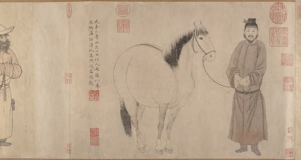 Grooms and horses, by Zhao Mengfu