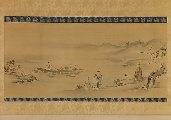Four Admirers, by Kano Tsunenobu