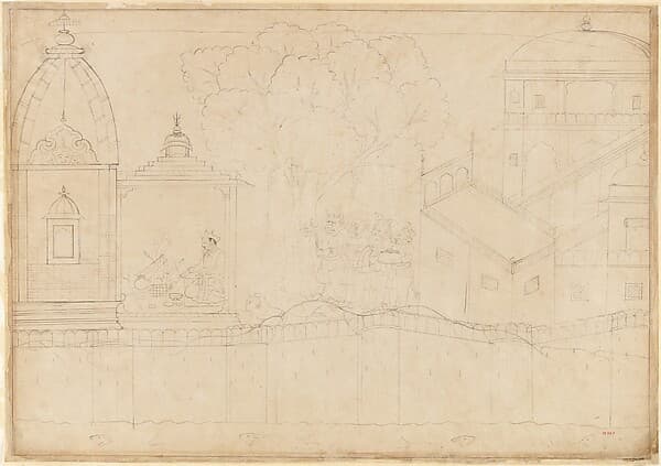 Indrajit Makes Offerings: Folio from the Siege of Lanka series, by Manaku