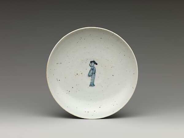 Small Dish (Kozara) with Chinese Male Figure