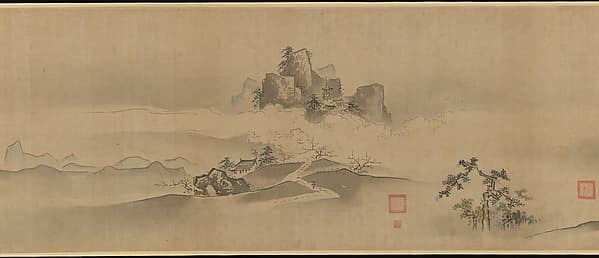 Eight Views of the Xiao and Xiang Rivers, by Kano Tsunenobu