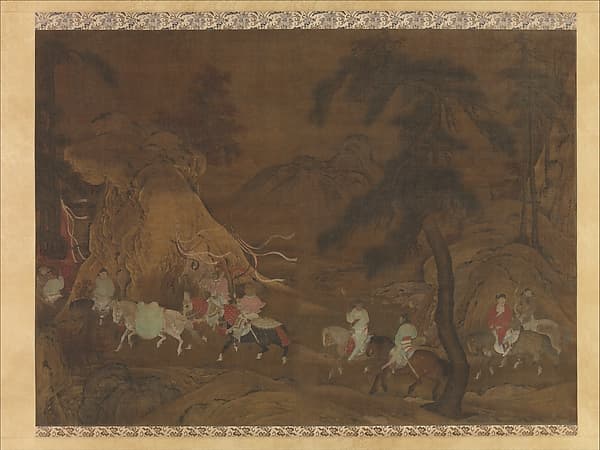 Emperor Xuanzong's flight to Shu, by Unidentified artist