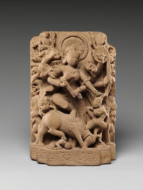 The Goddess Durga Slaying the Buffalo Demon (Mahisasura Mardini)