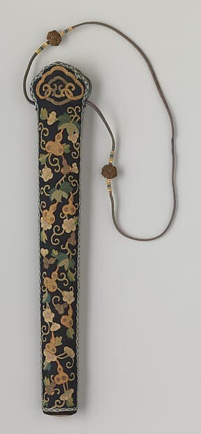 Fan Case with Bottle Gourds and Vines