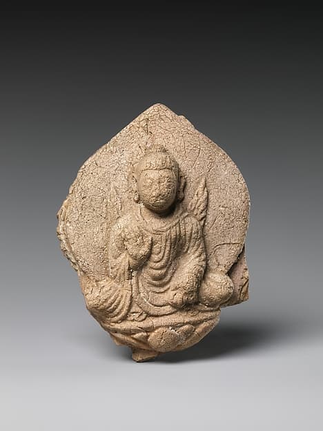 Seated Dipankara Buddha with Flaming Shoulders