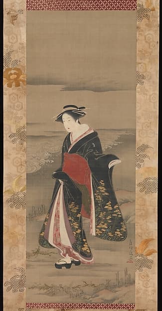 Beauty by the Shore, by Kubo Shunman