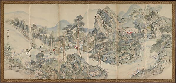 Orchid Pavilion Gathering; Autumn Harvest Festival, by Ike no Taiga