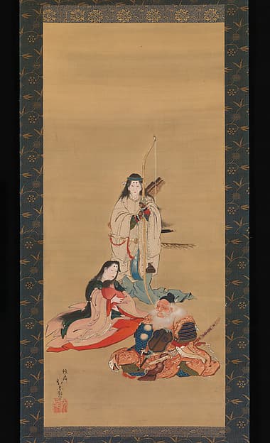 The Legendary Empress Jingū, by Kōsai Hokushin 蛟斎北岑