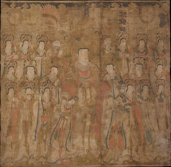 Brahma with Attendants and Musicians, by Unidentified artist