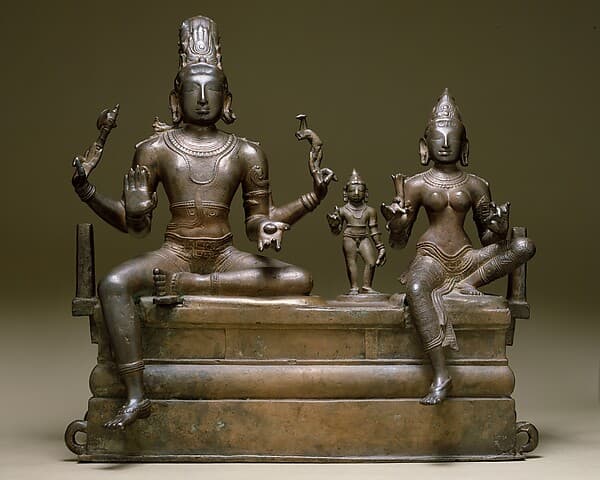 Shiva, Parvati, and Their Son Skanda (Somaskandamurti)