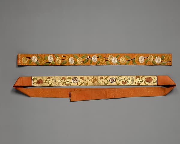 Brow of a Noh Wig Band (Kazura-obi)