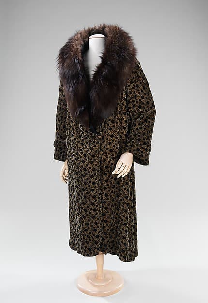 Evening coat, by C. G. Gunther's Sons