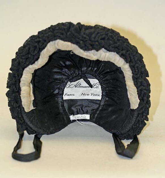 Mourning bonnet, by B. Altman & Co.