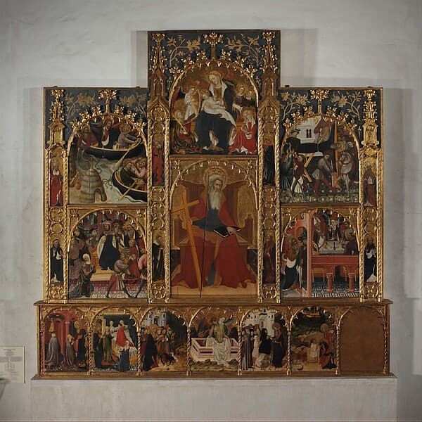 Retable with Scenes from the Life of Saint Andrew, by Master of Roussillon