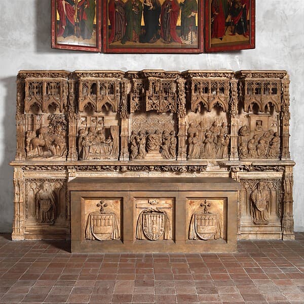 Altar Predella and Socle of Archbishop Don Dalmau de Mur y Cervelló, by Francí Gomar