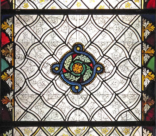 Grisaille Panel with Foliate Pattern