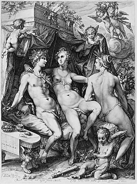 Venus, Ceres and Bacchus, by Jan (Pietersz.) Saenredam