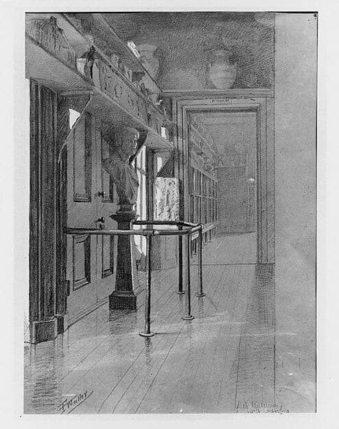 Sketch of Room "M" in The Metropolitan Museum of Art when in 14th Street, by Frank Waller