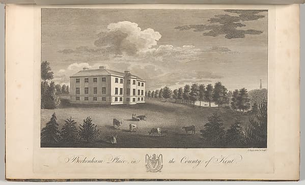 Beckenham Place in the County of Kent, from Edward Hasted's "The History and Topographical Survey of the County of Kent", vols. 1-3, by John Bayly