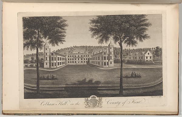 Cobham Hall in the County of Kent, from Edward Hasted's "The History and Topographical Survey of the County of Kent", vols. 1-3, by John Bayly