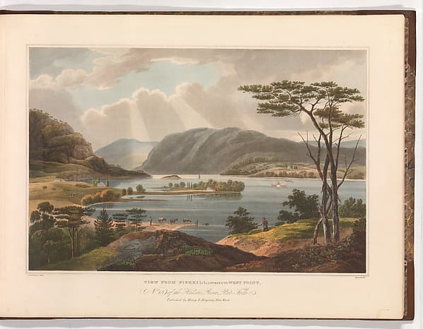 View from Fishkill Looking To West-Point (No. 15 of The Hudson River Portfolio), by John Rubens Smith