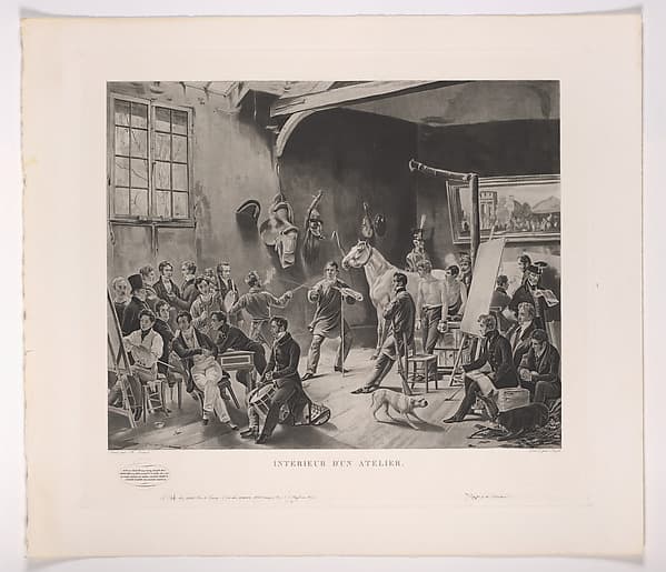 The Studio of Horace Vernet (Intérieur d'un Atelier), by Horace Vernet
