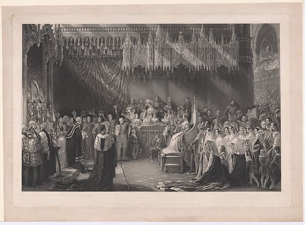 Coronation of Queen Victoria, by Henry Thomas Ryall