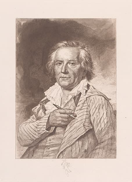 Portrait of Jean Honoré Fragonard, by Tiburce de Mare