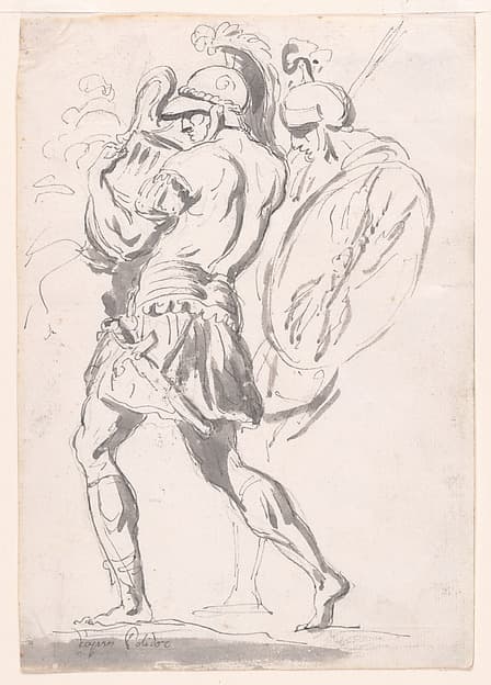 Two Roman Soldiers, by Augustin Pajou