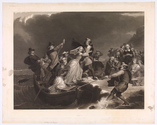 The Landing of the Pilgrims at Plymouth Rock, 1620, by Joseph Andrews