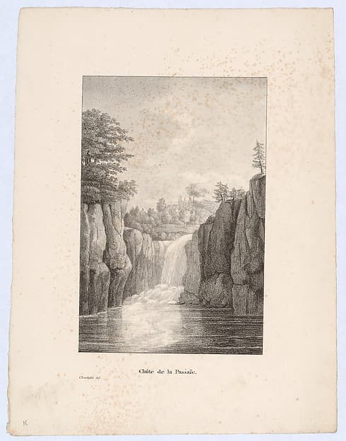 Chûte de la Passaïc, by Charlotte Bonaparte