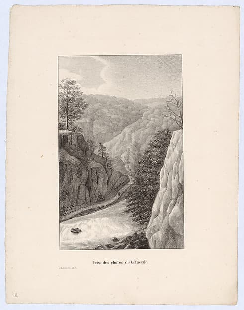 Près des chûtes de la Passaïc, by Charlotte Bonaparte