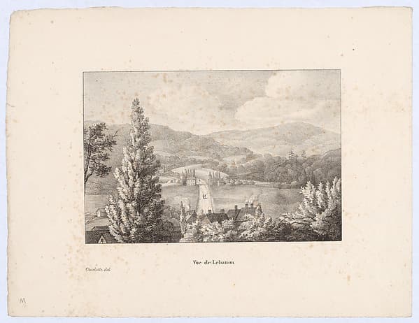 Vue de Lebanon, by Charlotte Bonaparte