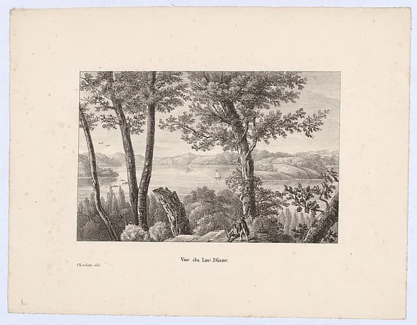 Vue du Lac Diane, by Charlotte Bonaparte
