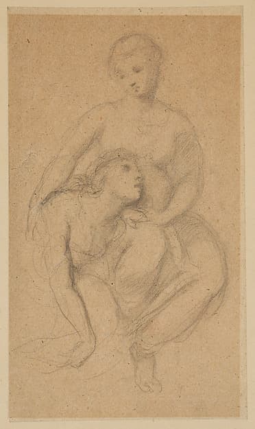 Antigone & Ismene, by Alfred George Stevens