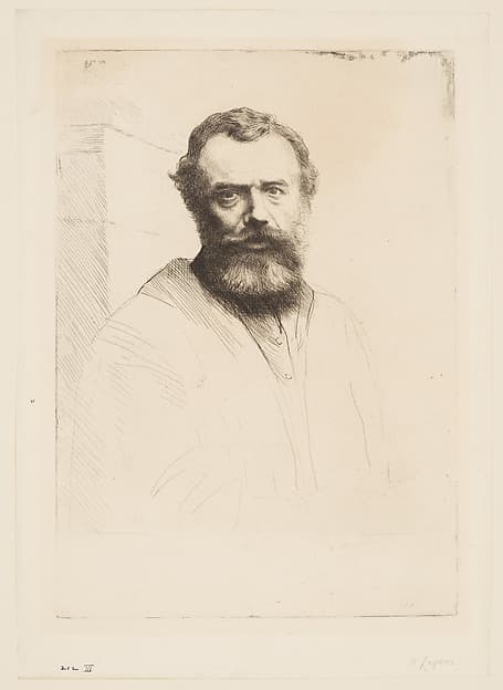 Portrait of the artist, by Alphonse Legros
