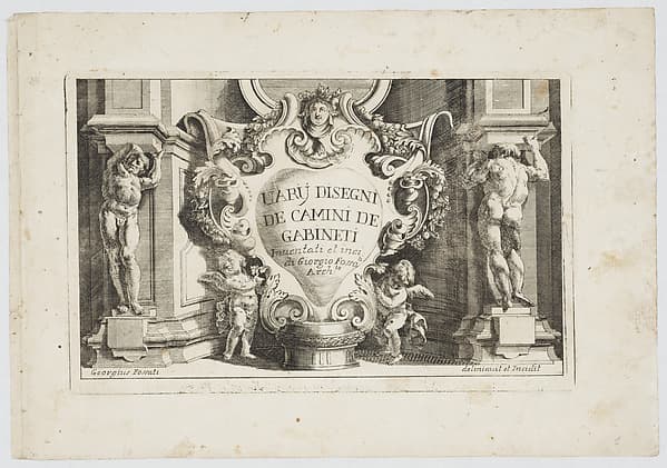 Varij Disegni de Camini de Gabineti [sic], by Giorgio Fossati