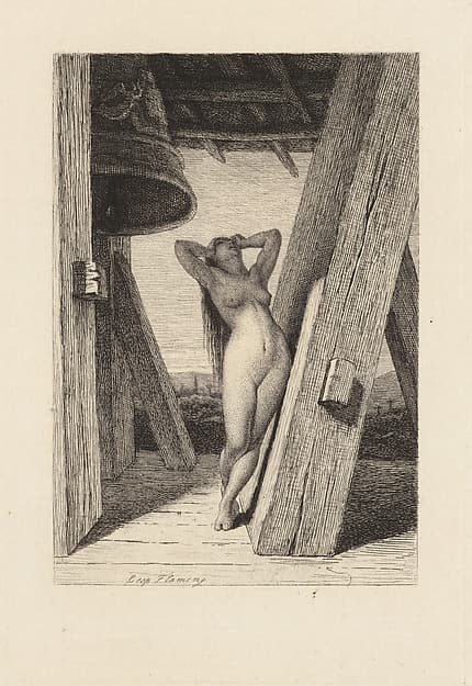 La Vengeance du Philosophe Amoureux, plate 8 from "The Decameron", by Léopold Flameng