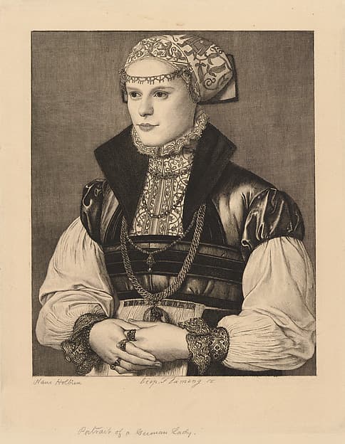 Portrait of a German Lady, by Léopold Flameng