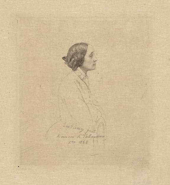 Portrait of Comtesse A. Thibaudeau, by Léopold Flameng