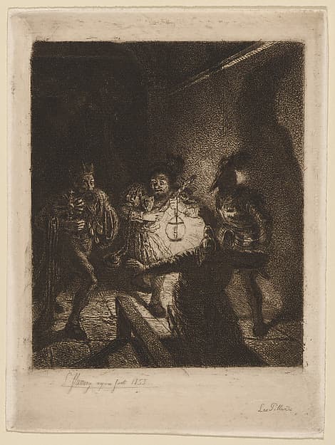 Les Pillards, by Léopold Flameng