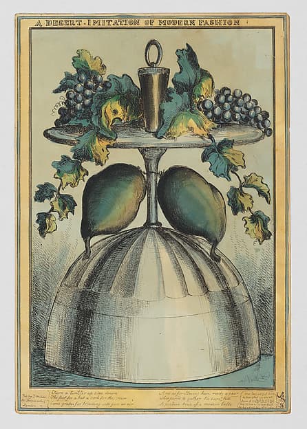 A Desert [sic]–Imitation of Modern Fashion, by William Heath ('Paul Pry')